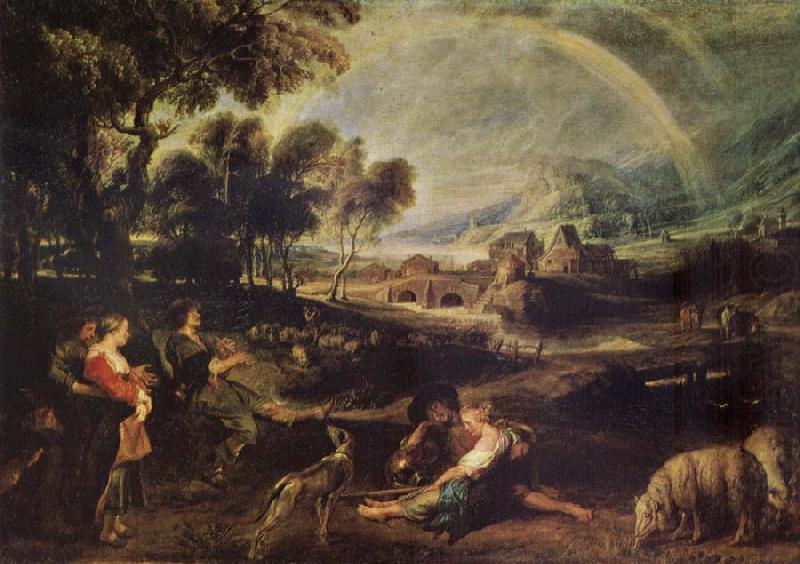 Peter Paul Rubens Landscape iwth a Rainbow china oil painting image